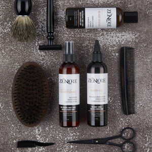zenore beard essentials kit with beard tools