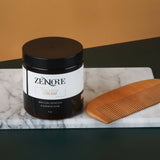 zenore curl & style cream sitting on marble slab w/ comb